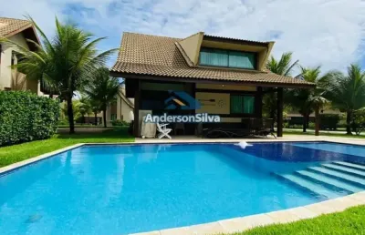 Excelente bangalô mobiliado com piscina privativa frente mar em muro alto