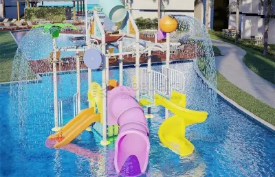 Excelente apartamento de 1 quarto em condomínio beira mar, localizado na praia de carneiros