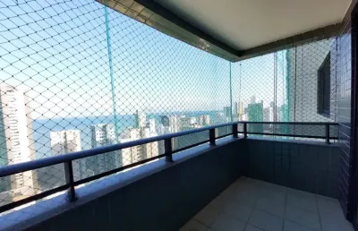 Edf. maria julia e maria da graça / vista mar| 3 quartos | dependência completa