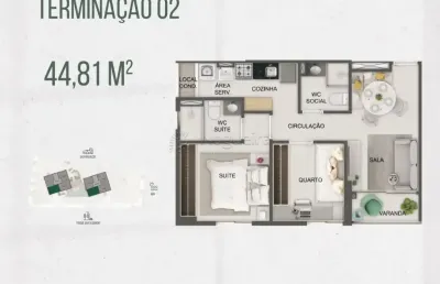 Flow boa viagem | localização excelente | perfeito pra morar e investir | 44 e 47m²