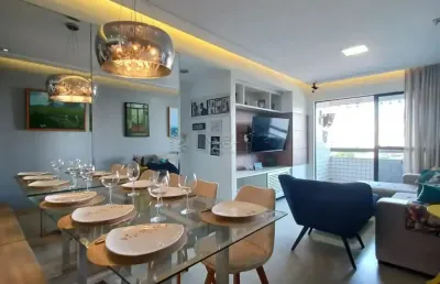 Excelente apartamento localizado na tamarineira, com 70m² de área útil,  2 quartos sendo 2 suítes, próximo a ferreira costa da tamarineira