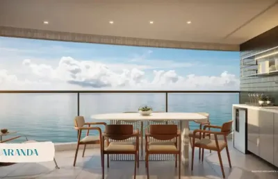Terrazza beira mar - alto padrão - 107 m² com 3 quartos