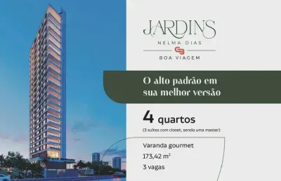 Jardins nelma dias|4 quartos|3 suítes/173m²/lançamento/boa viagem
