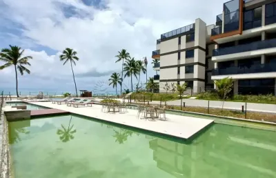 Excelente eco resort à beira-mar de muro alto 62 m2 - 2 quartos - 1 suíte