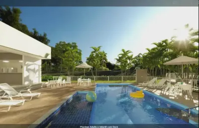 Apartamento sem entrada no curado 3 | 2 quartos | varanda | piscina | campo de futebol