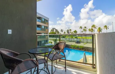 Mana beach experience | oportunidade flats mobiliado em muro alto | porto de galinhas