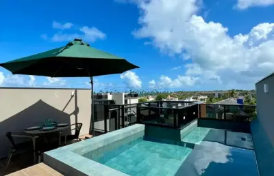 Cais eco residencia , beira mar , novo e mobiliado, 1 suítes , 78m² , 2 vagas garagem