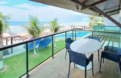 Al mare, casa de condominio beira mar - mobiliado com 3 quartos em centro - ipojuca - pe