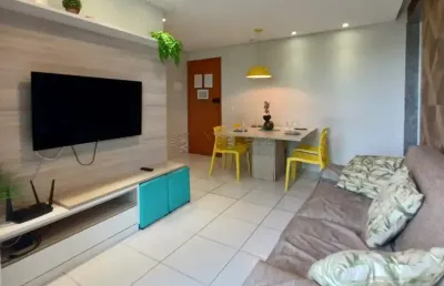 Excelente apartamento totalmente mobiliado localizado em muro alto, com 67,14m² de área útil.