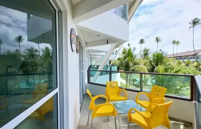 Vendo excelente flat porteira fechada no ancorar localizado em porto de galinhas, com 44,24m² útil.