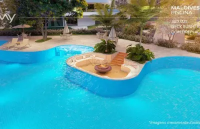 Flat com 1 quarto à venda na avenida portuaria, 222, praia de muro alto, ipojuca, 36 m2 por r$ 479.000