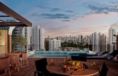 Flat com 1 quarto à venda na rua real da torre, 1130, torre, recife, 27 m2 por r$ 310.000