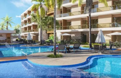 Apartamento/flat - residencial - no bairro muro alto -  malia beach experience
