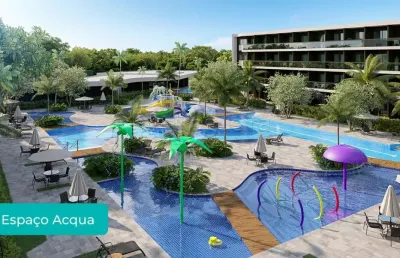 Apartamento/flat - residencial - no bairro muro alto -  makai acqua resort