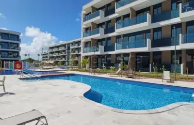 Apartamento/flat - residencial - no bairro muro alto -  makia beach experience