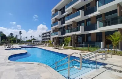 Apartamento/flat - residencial - no bairro muro alto -  makia beach experience