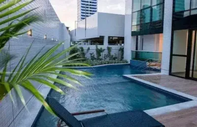 Venâncio barbosa - more na beira mar de casa caiada - apartamento de 3 quartos 100m² - 2 v