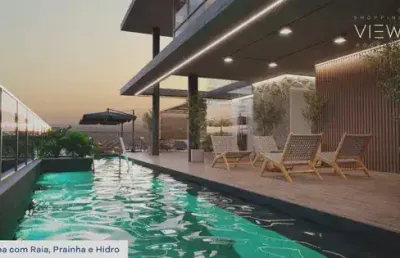 Shopping view | projeto para investimento| airbnb| novo| lazer completo| 1 e 2qts|