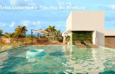 Excelente flat em construção localização na praia de carneiros, com 20,10m² de área útil.