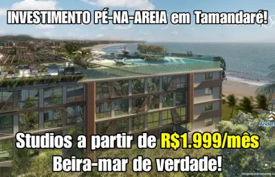 Prime beach sea - seu flat a beira mar de tamandaré - oportunidade incrível