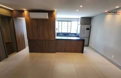 Apartamento com área de 64m², 02 quartos, 01 suíte, 02 vagas de garagem, no funcionários. prédio com lazer completo.