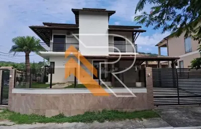 Casa em condomínio fechado com 4 quartos à venda na estrada marino nunes vieira, várzea das moças, niterói, 250 m2 por r$ 1.800.000