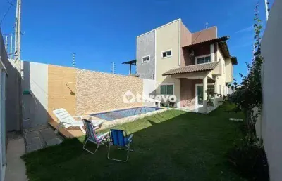 Casa com 4 dormitórios à venda, 150 m² por r$ 590.000,00 - porto das dunas - aquiraz/ce