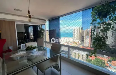 Apartamento com 4 dormitórios à venda, 180 m² por r$ 929.000,00 - praia de iracema - fortaleza/ce