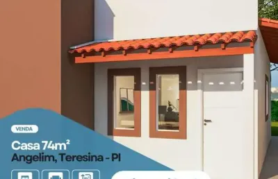 Casa com 3 dormitórios à venda, 74 m² por r$ 235.000,00 - angelim - teresina/pi
