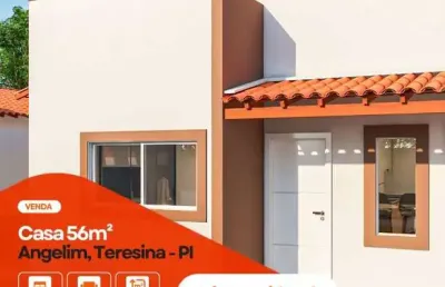 Casa com 2 dormitórios à venda, 56 m² por r$ 195.000,00 - angelim - teresina/pi