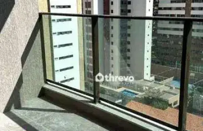 Apartamento com 1 dormitório à venda, 40 m² por r$ 430.000 - meireles - fortaleza/ce
