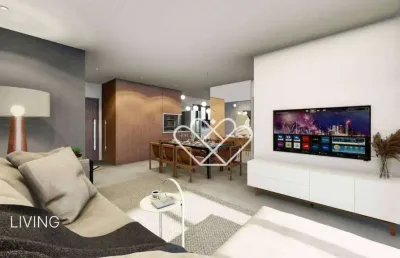 Amplo apartamento de 95,96m² com 3 dormitórios e suíte no dom residence