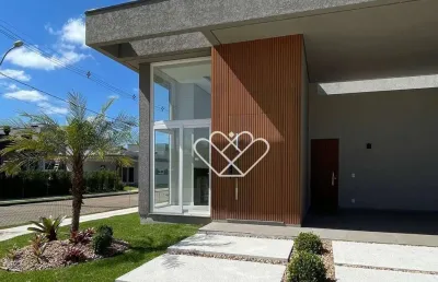 Casa térrea com lareira e churrasqueira no condomínio terras alpha – conforto, segurança e estilo em um só lugar
