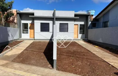 Sobrado em construção com 3 dormitórios e ótimo pátio no monte belo
