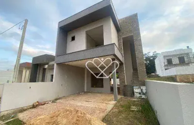 Casa moderna com piscina e suíte na reserva bela vista, gravataí