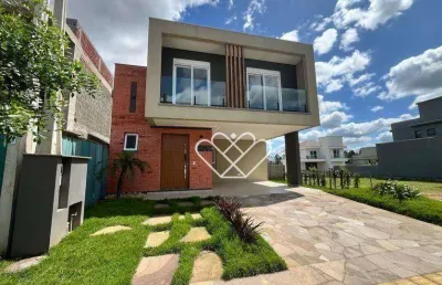 Luxuoso sobrado de 3 dormitórios em condomínio cyrela, gravataí - brum imob