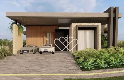 Casa em construção no condomínio prado dos álamos | 4 suítes e piscina