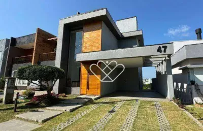 Casa de alto padrão com espaço gourmet no condomínio di firenzi