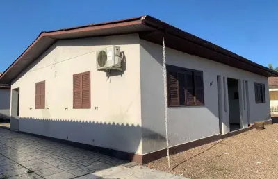 Casa para locação em sombrio, nova guarita, 4 dormitórios, 1 banheiro, 1 vaga