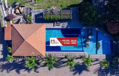 Sitio de 43 mil metros ideal para eventos, pousadas com chalés e casa principal