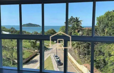 Apartamento de frente no 8º andar com vista incrível para o mar, áreas de lazer e montanhas!
