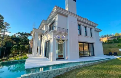 Casa em condomínio fechado com 5 quartos à venda em aspen mountain, gramado  por r$ 12.500.000