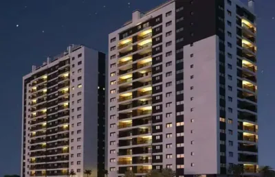 Lindo apartamento 2 quartos living ampliado em condomínio clube