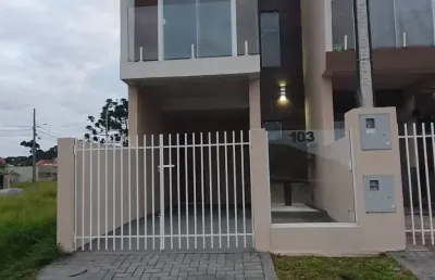 Sobrado novo- uvaranas- paraíso- 75m² - 2 quartos. aceita  financiamento