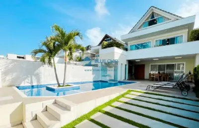 Casa à venda no condomínio blue houses - barra da tijuca, 360 m² 04 suítes por r$4.600.000,00