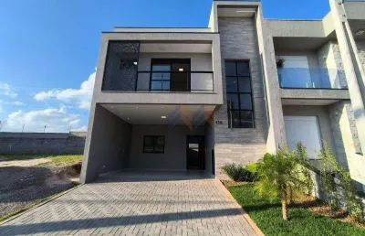 Sobrado com 3 dormitórios à venda, 140 m² por r$ 839.000,00 - costeira - são josé dos pinhais/pr
