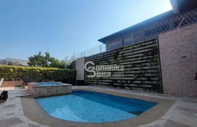 Casa de alto padrão com 5 suítes e piscina em condomínio exclusivo em vinhedo – vista para a represa