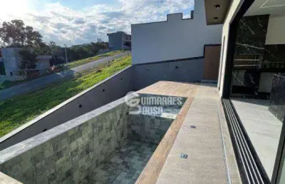 Casa de alto padrão no condomínio bosque da mata - 3 suítes, piscina e automação em valinhos