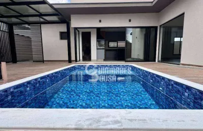 Sobrado novo com 3 suítes à venda no residencial mont'alcino - valinhos/sp