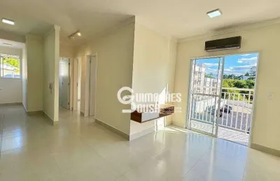Apartamento com 2 dormitórios para locação em vinhedo, com armários planejados, ar-condicionado, cooktop instalado e sacada com vista. pronto para mor